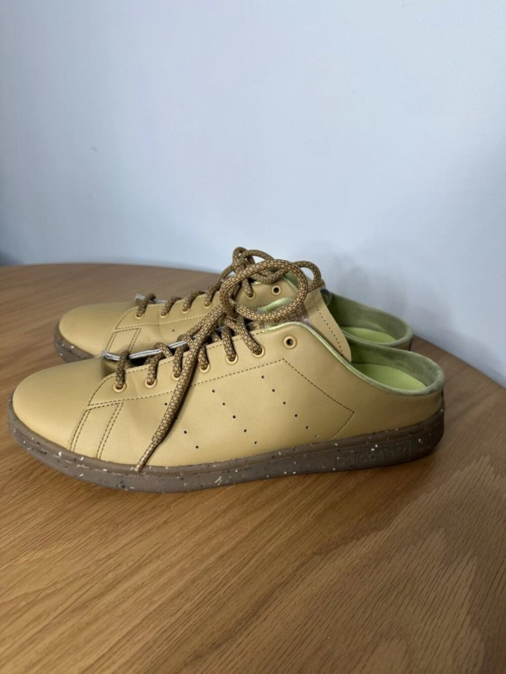 Adidas Stan Smith Mule Plant And Grow Tan Lace Up Slip On Mens 12
